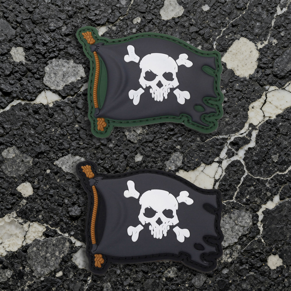 Embroidery Effect - A Pirate Flag Pattern Pvc Material