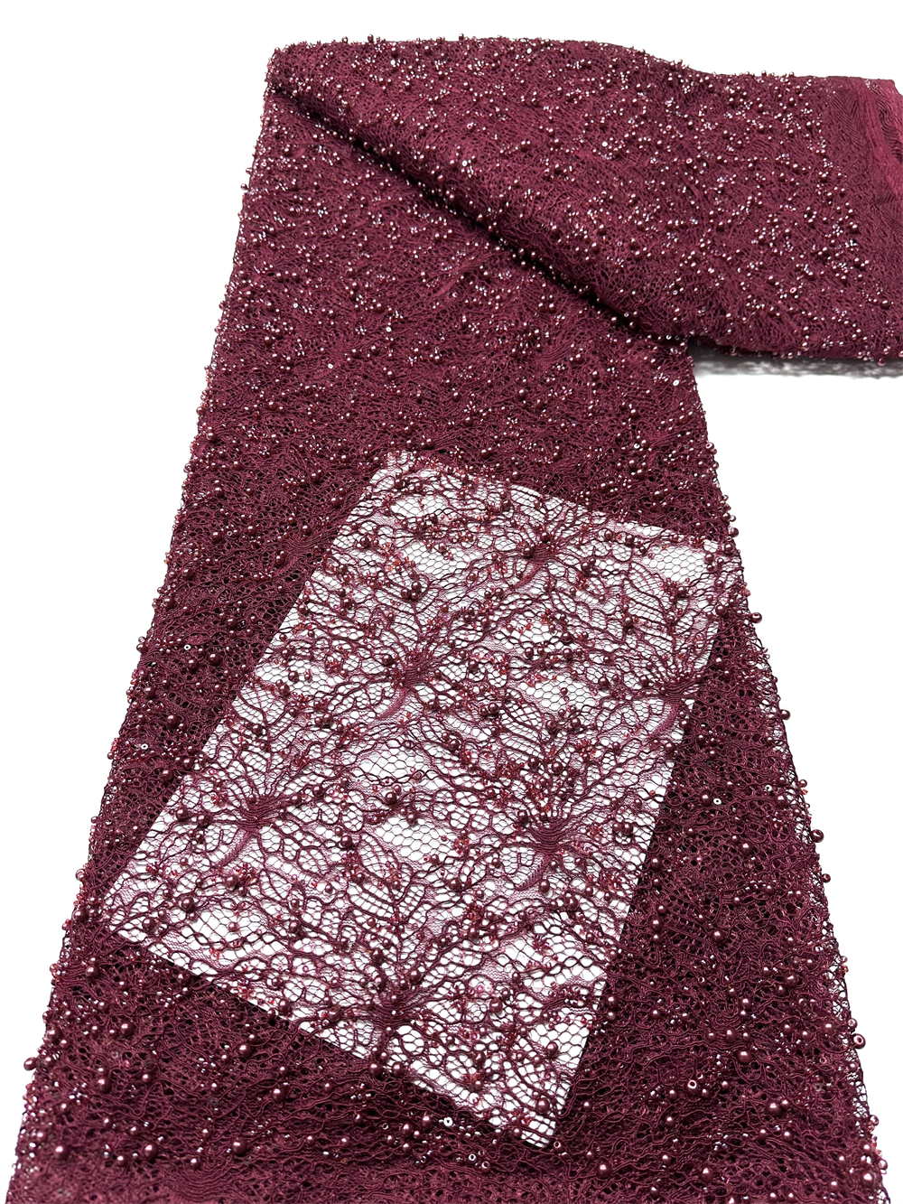 Embroidery Net Fabric - 2026 Latest African Beaded Lace Fabric