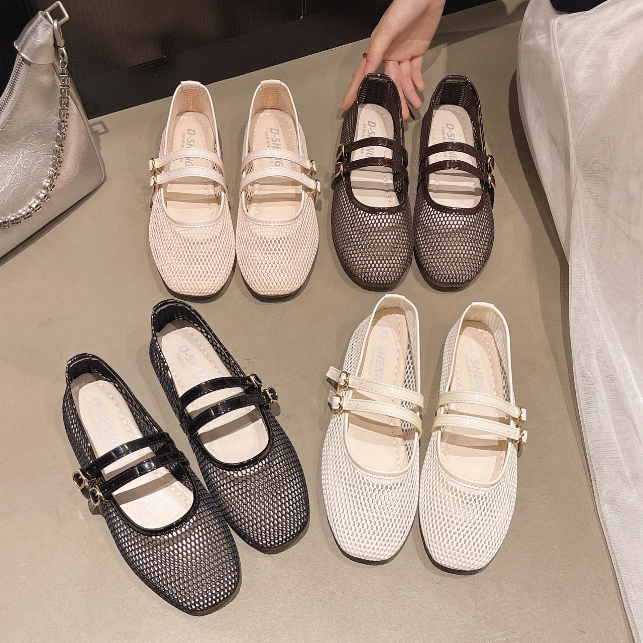 Embroidery Flat Shoes - Breathable Women's Shallow-mouth Single Shoes, 2026