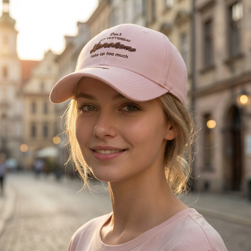 Embroidery Font Free - Unisex All-Season Cotton Baseball Cap -