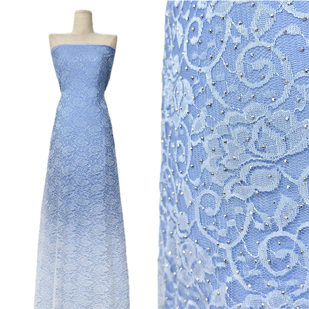 Embroidery Net Fabric - Nigerian Beaded Embroidery Lace High Quality