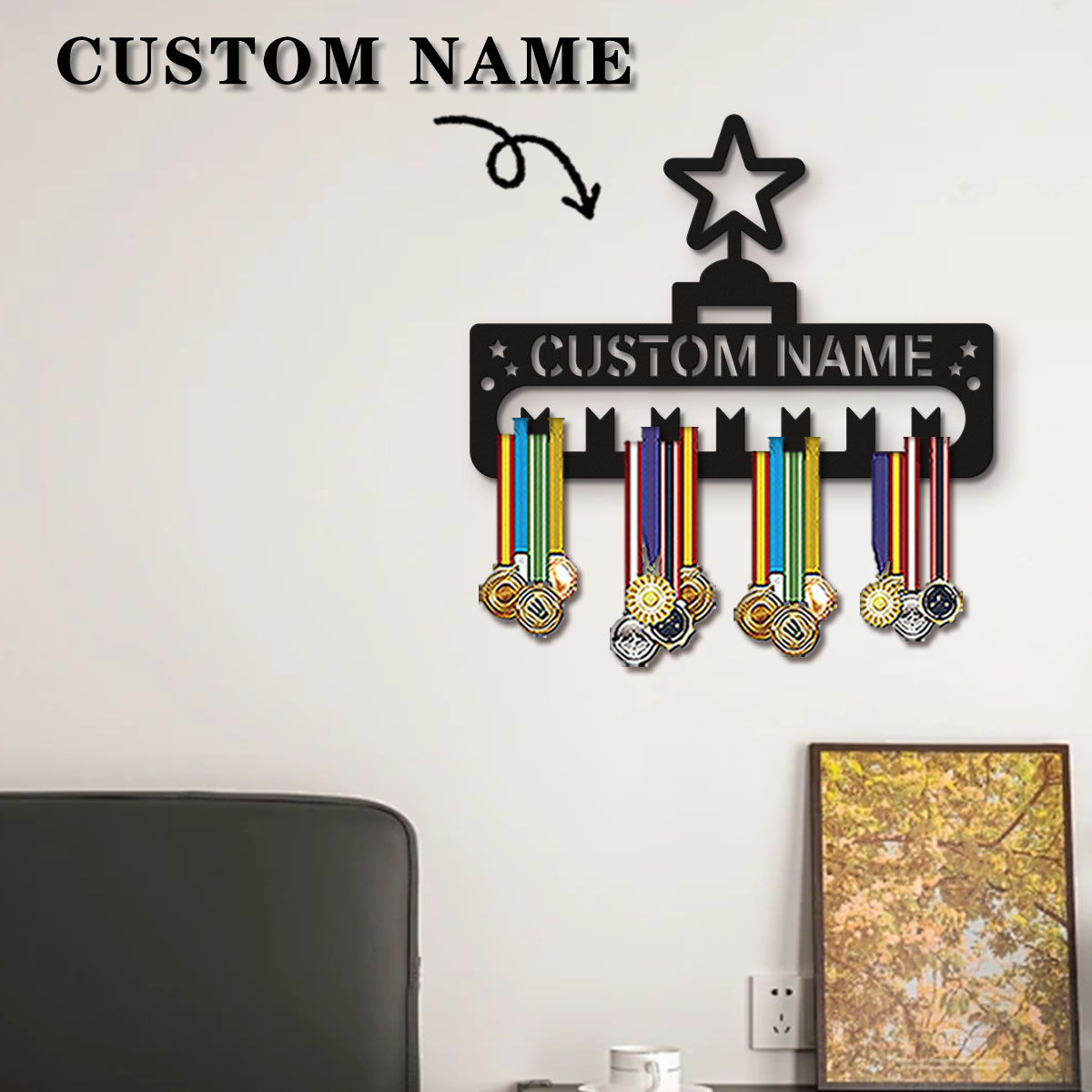 Frame Display Wood - 1pc Custom Modern Style Cartoon star