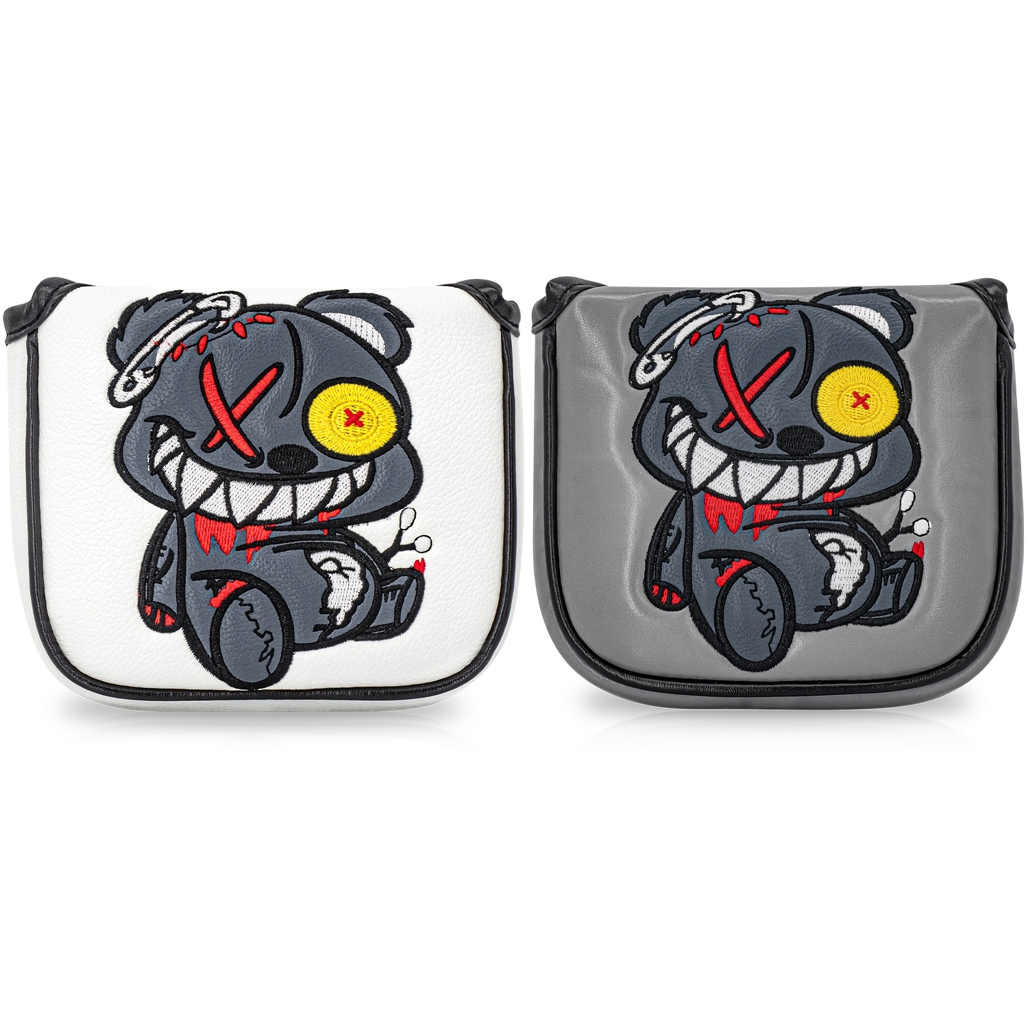 Embroidery Designer - 1pc Monocled Bear Design Golf Putter