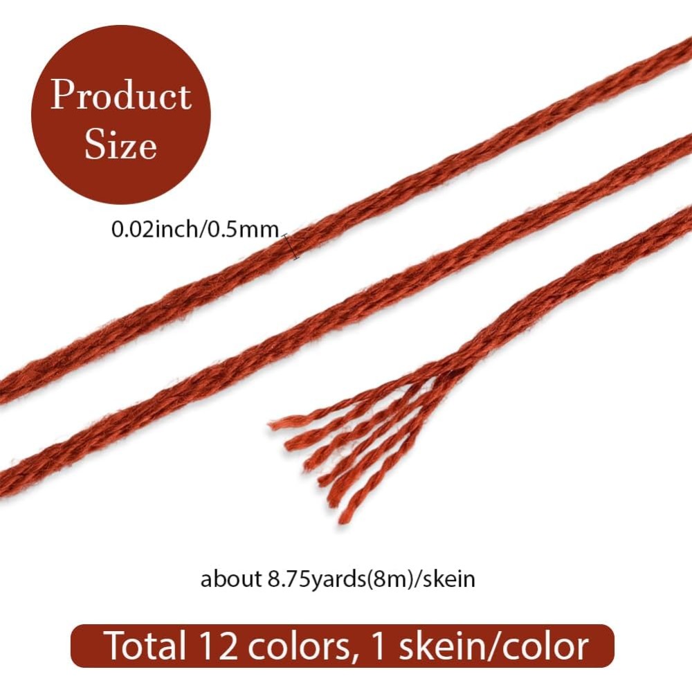 12 Skeins 6 Strands Hand Varie - Embroidery Yarns recensione e prezzo