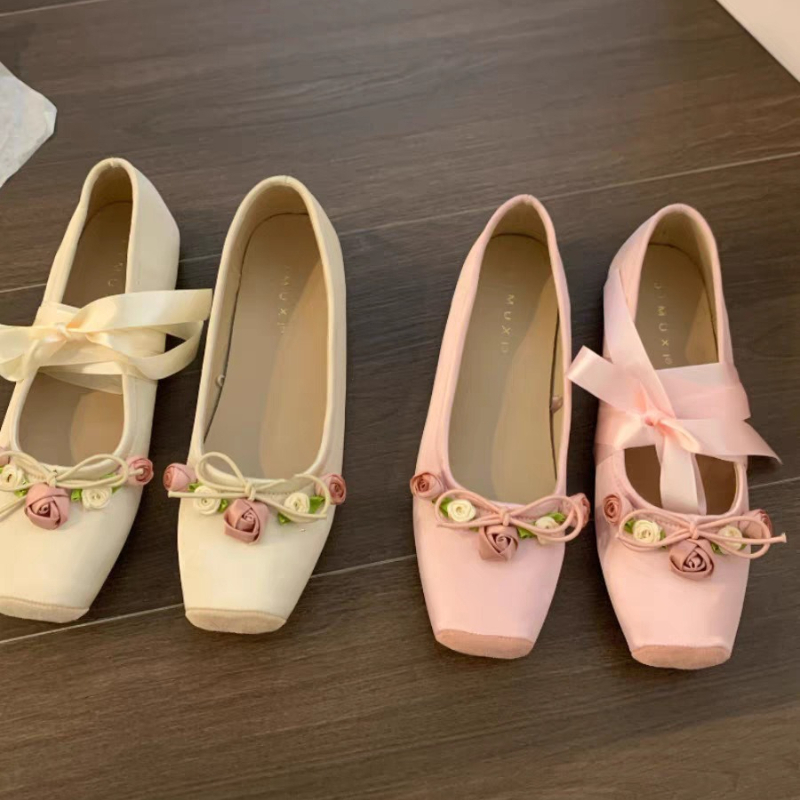 Women Flats Bow Marie Janes Sh - Embroidery Designer recensione e prezzo