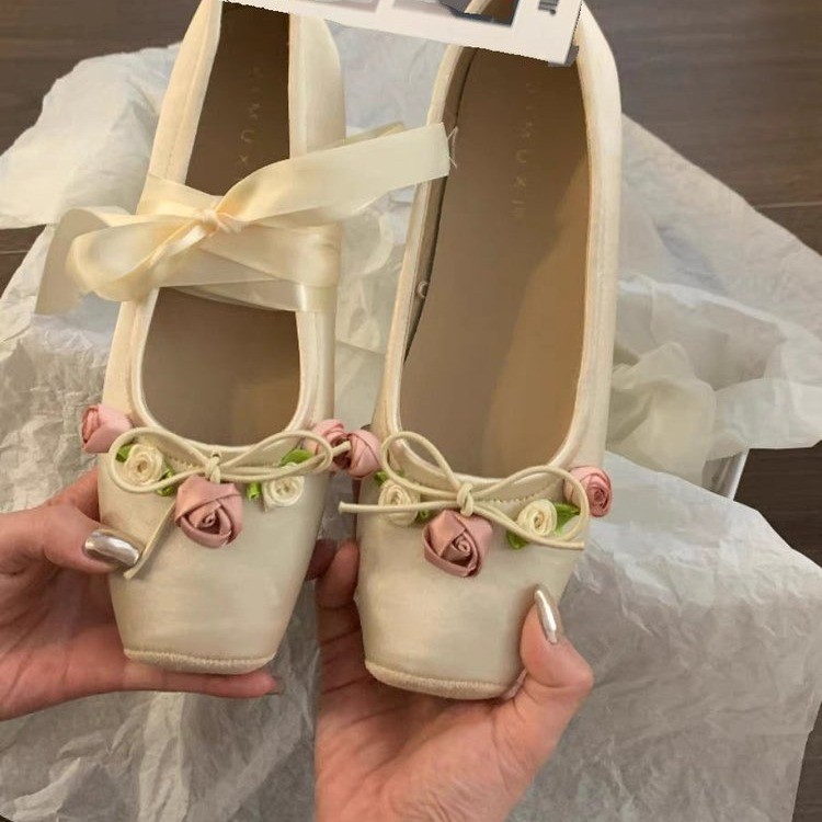 Women Flats Bow Marie Janes Sh - Embroidery Designer recensione e prezzo