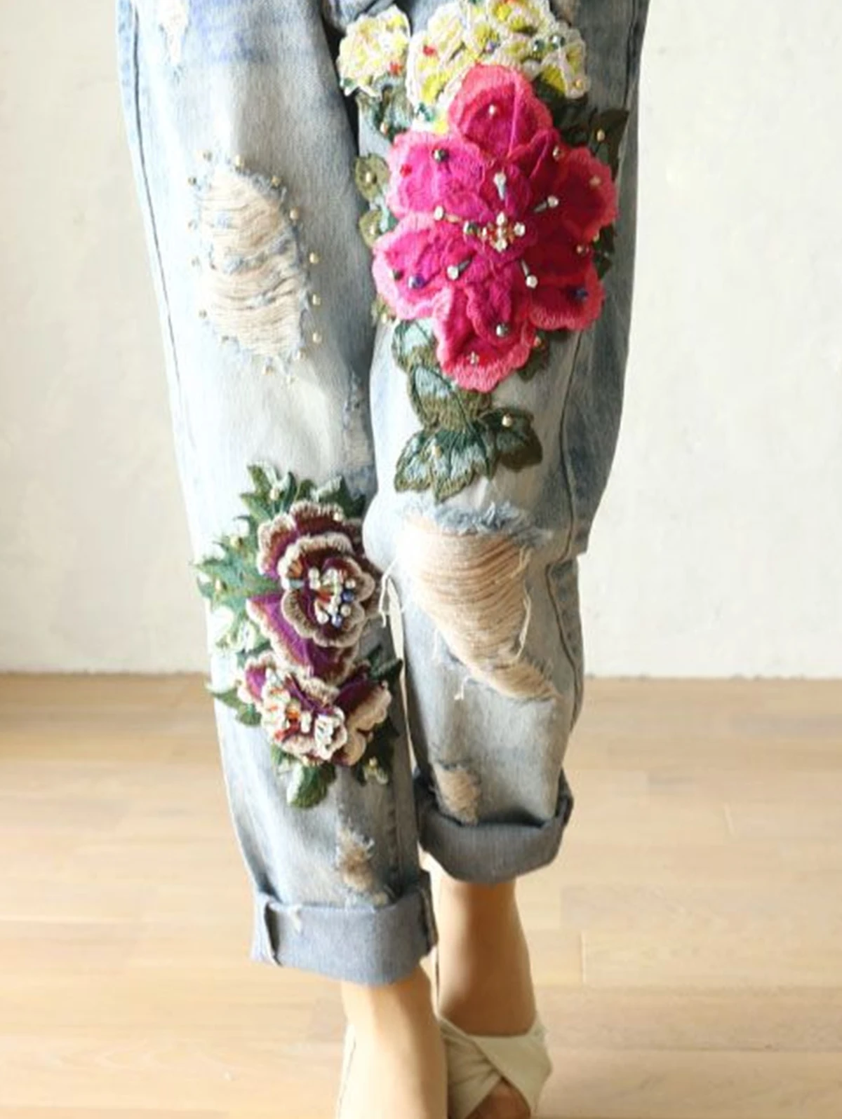 Women's Elegant Floral Embroid - Embroidery Effect recensione e prezzo
