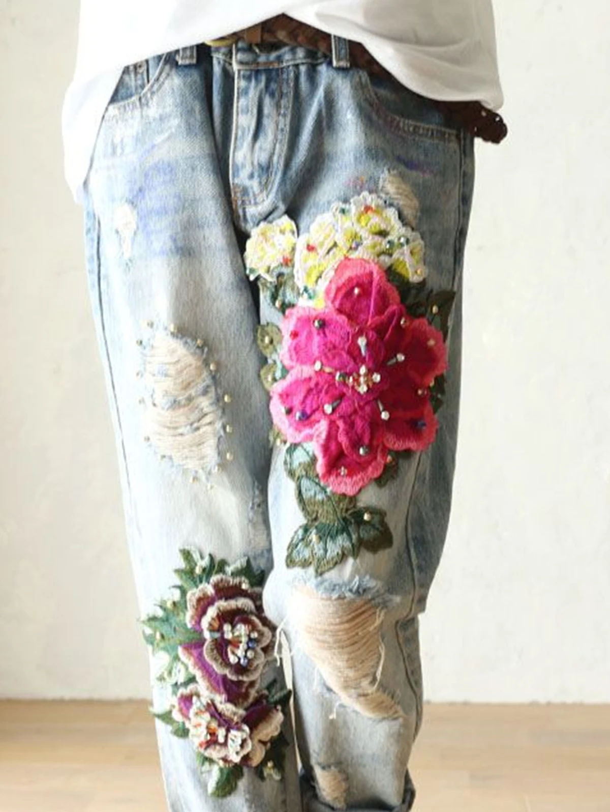 Women's Elegant Floral Embroid - Embroidery Effect recensione e prezzo