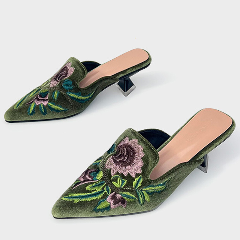 Embroidery Velour Women Shoes  - Embroidery Designer recensione e prezzo