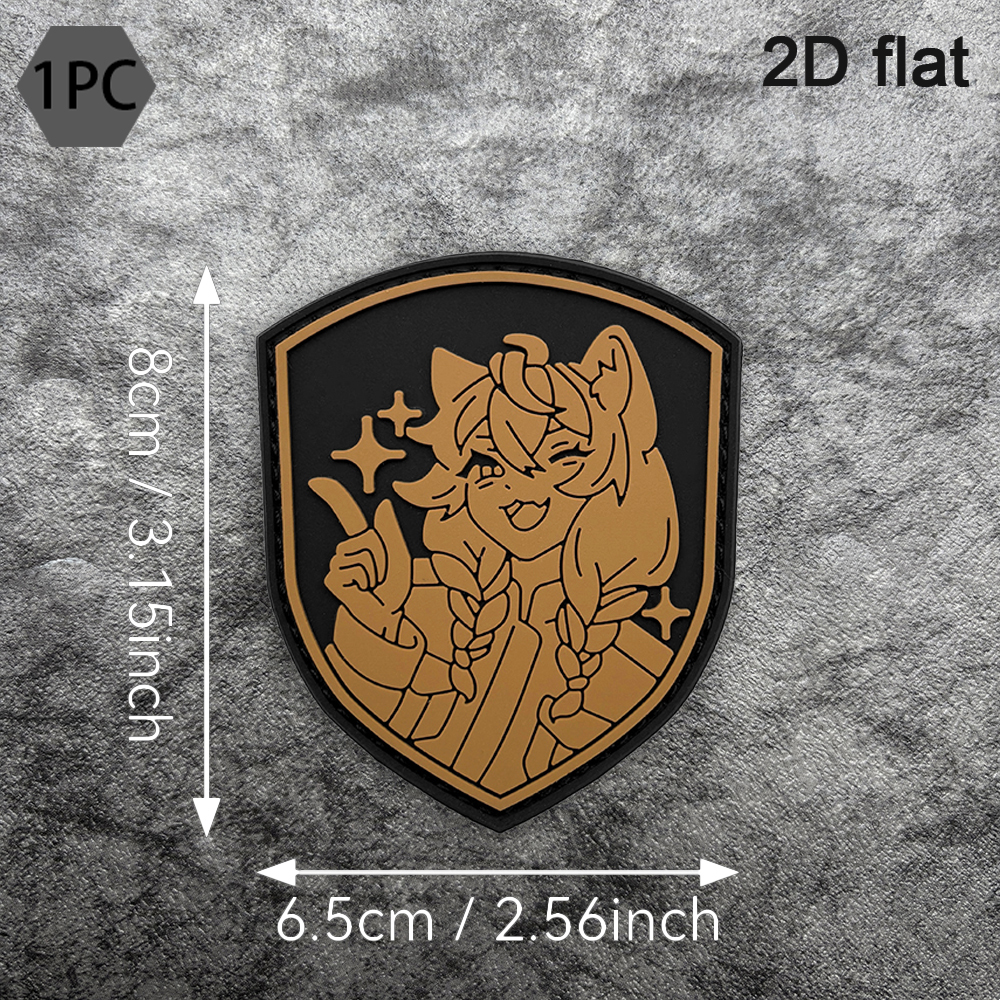 A Cat-Eared Girl Pattern Pvc P - Embroidery Effect recensione e prezzo