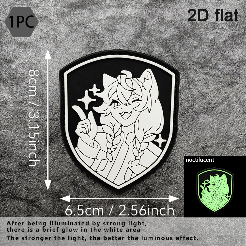 A Cat-Eared Girl Pattern Pvc P - Embroidery Effect recensione e prezzo