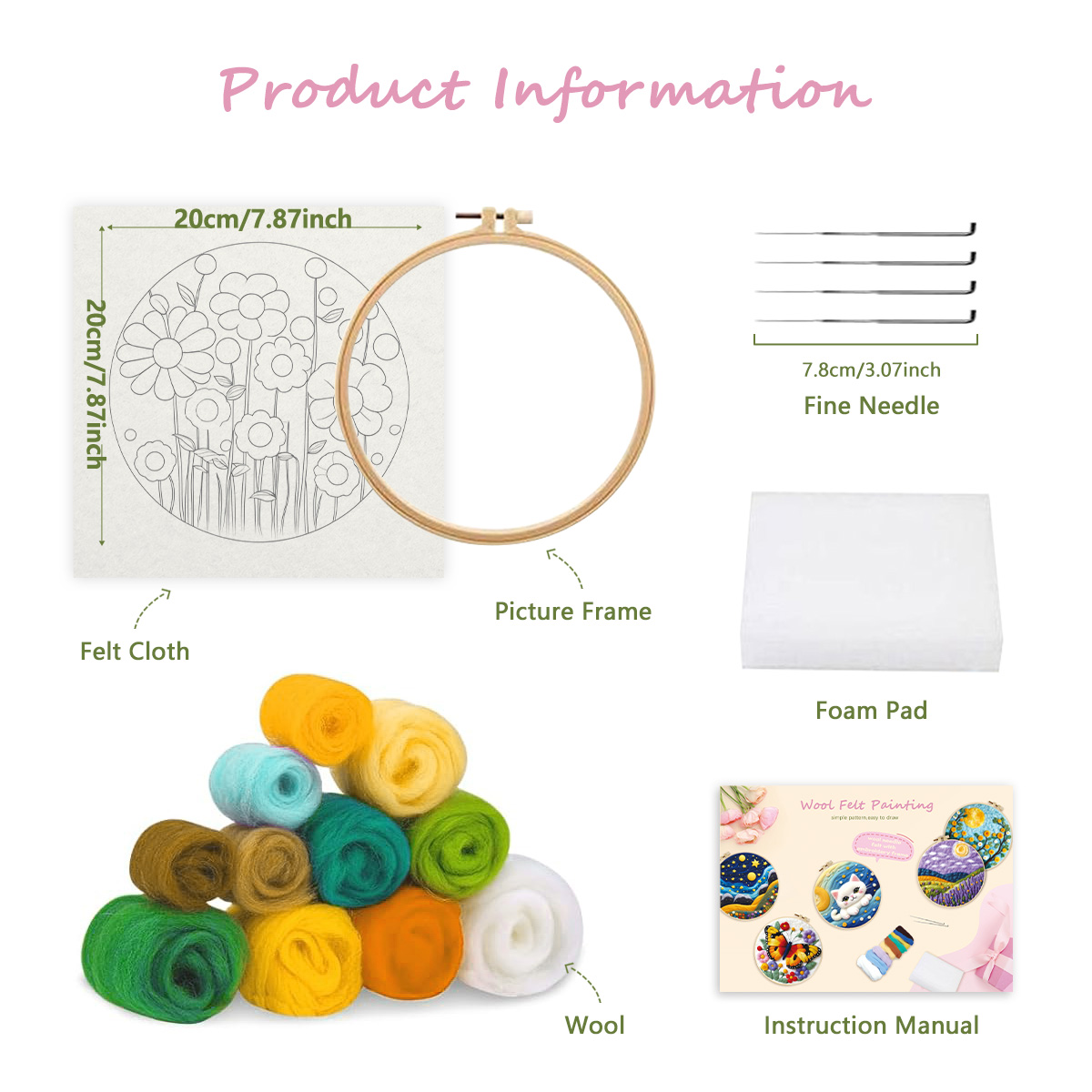 CHENISTORY Wool Painting Kits  - Embroidery For Beginners recensione e prezzo