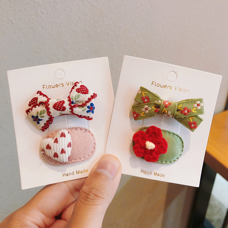 2pcs/lot Children Hair Pins Fl - Embroidery Love recensione e prezzo