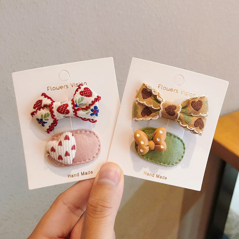 2pcs/lot Children Hair Pins Fl - Embroidery Love recensione e prezzo