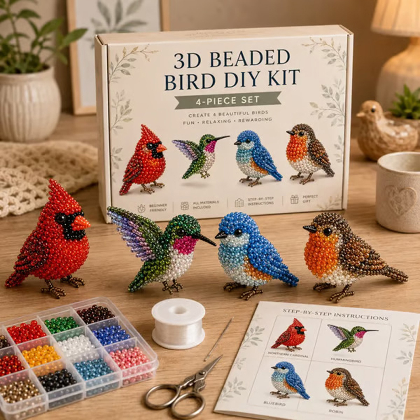 DIY Animal Bead Embroidery Kit - Embroidery For Beginners recensione e prezzo