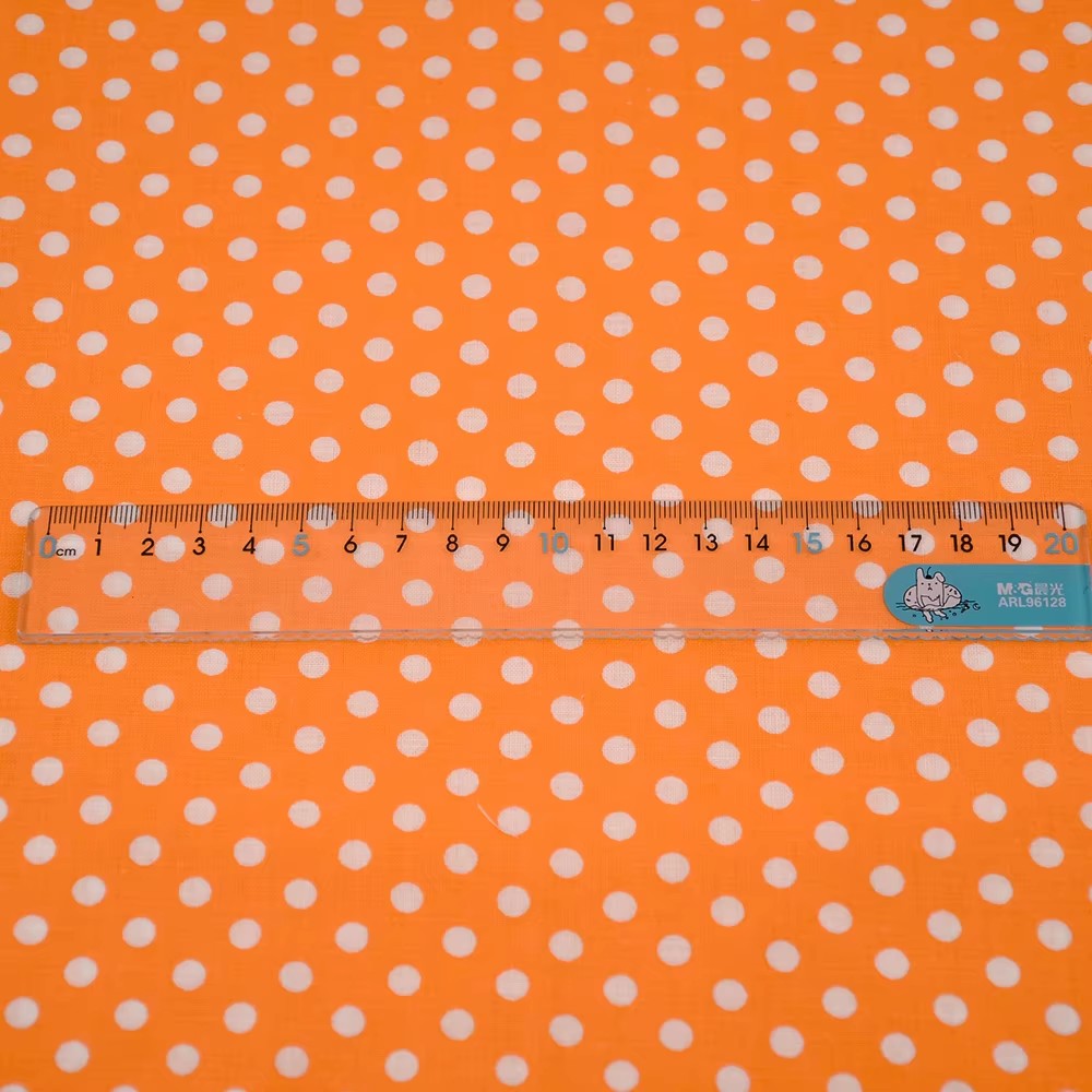 50X150CM White Orange Polka Do - Embroidery Garments recensione e prezzo
