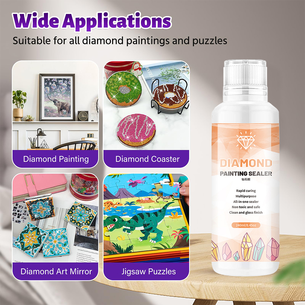 60-240ML 5D Rhinestone Art Glu - Embroidery Effect recensione e prezzo