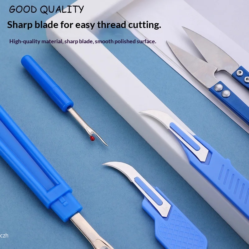 5Pcs Blue Sewing Ripper Kit wi - Embroidery Yarns recensione e prezzo