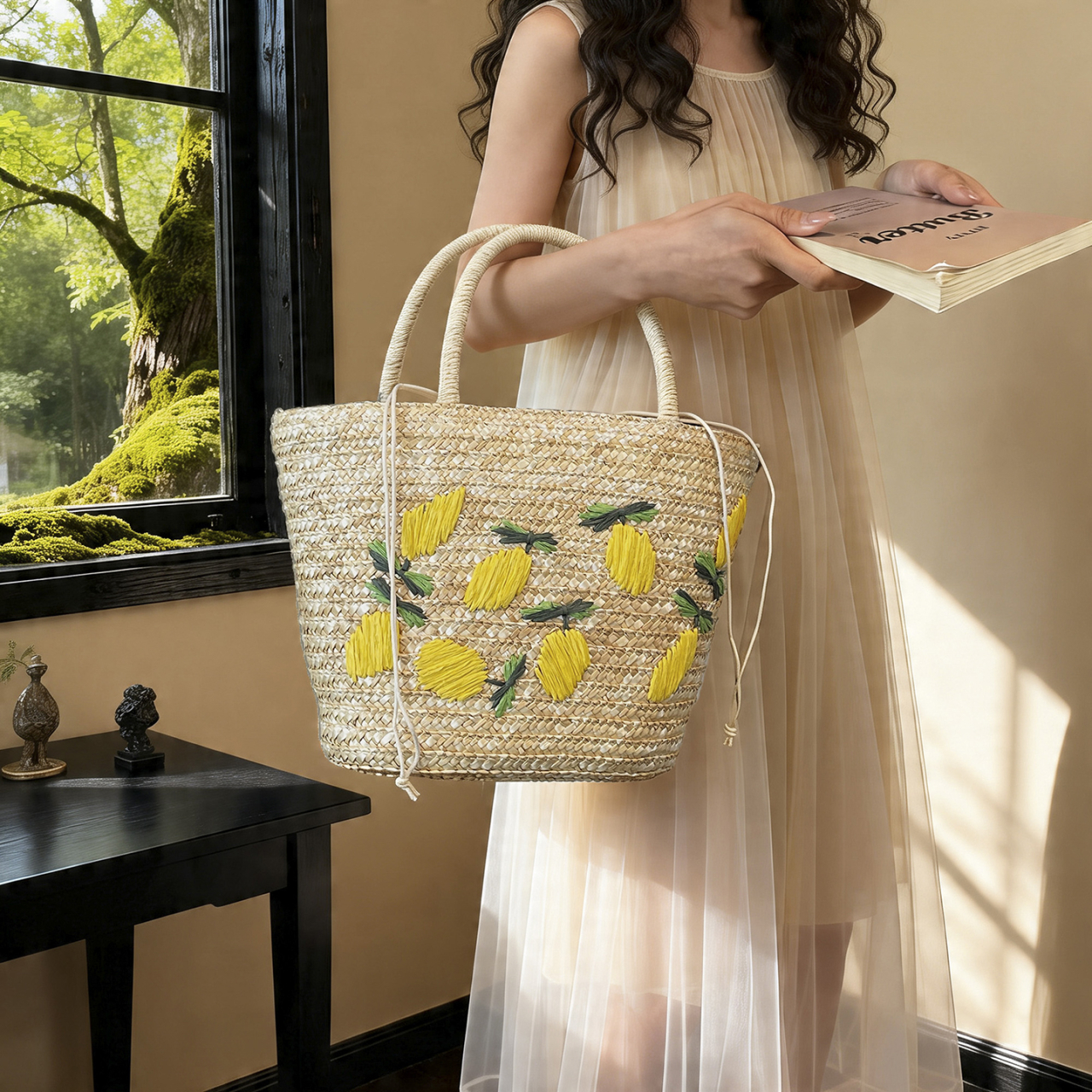Women's Large Capacity Shoulde - Embroidery Bali recensione e prezzo