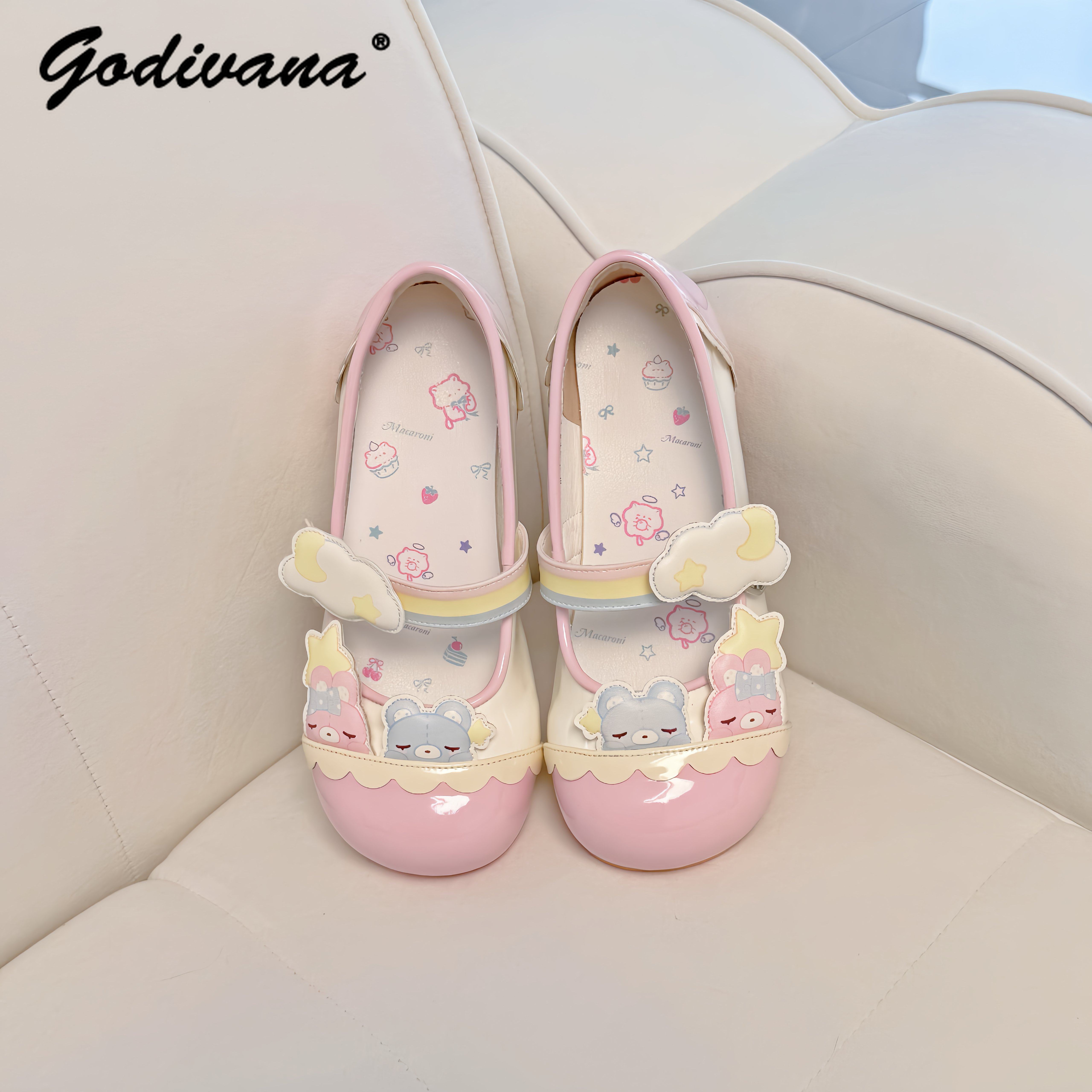 Original New Student Girls Col - Embroidery Flat Shoes recensione e prezzo