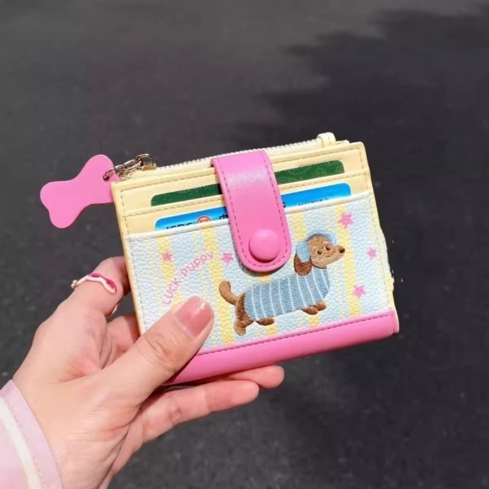 Ins Dachshund Embroidery Short - Embroidery Wallet recensione e prezzo