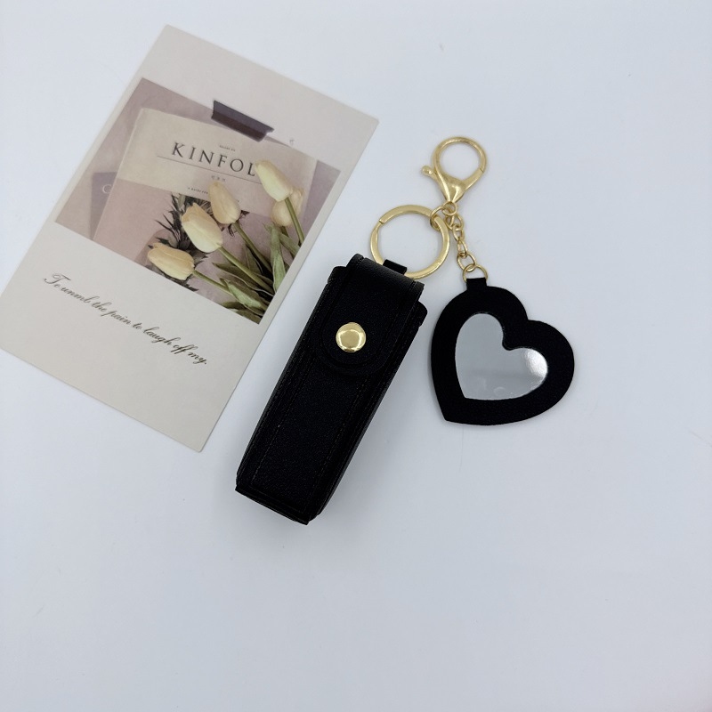 Leather heart-shaped mirror li - Embroidery Wallet recensione e prezzo