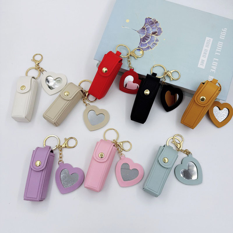 Leather heart-shaped mirror li - Embroidery Wallet recensione e prezzo