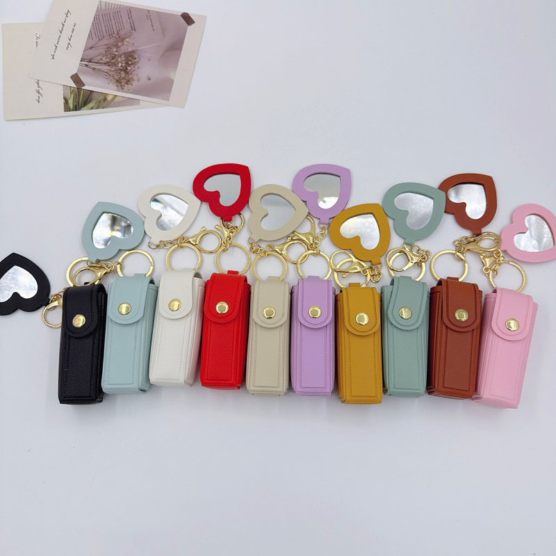 Leather heart-shaped mirror li - Embroidery Wallet recensione e prezzo