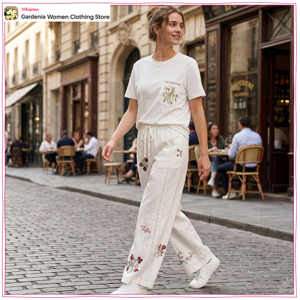 Stylish Embroidered Pant Sets  - Embroidery Uniforms recensione e prezzo