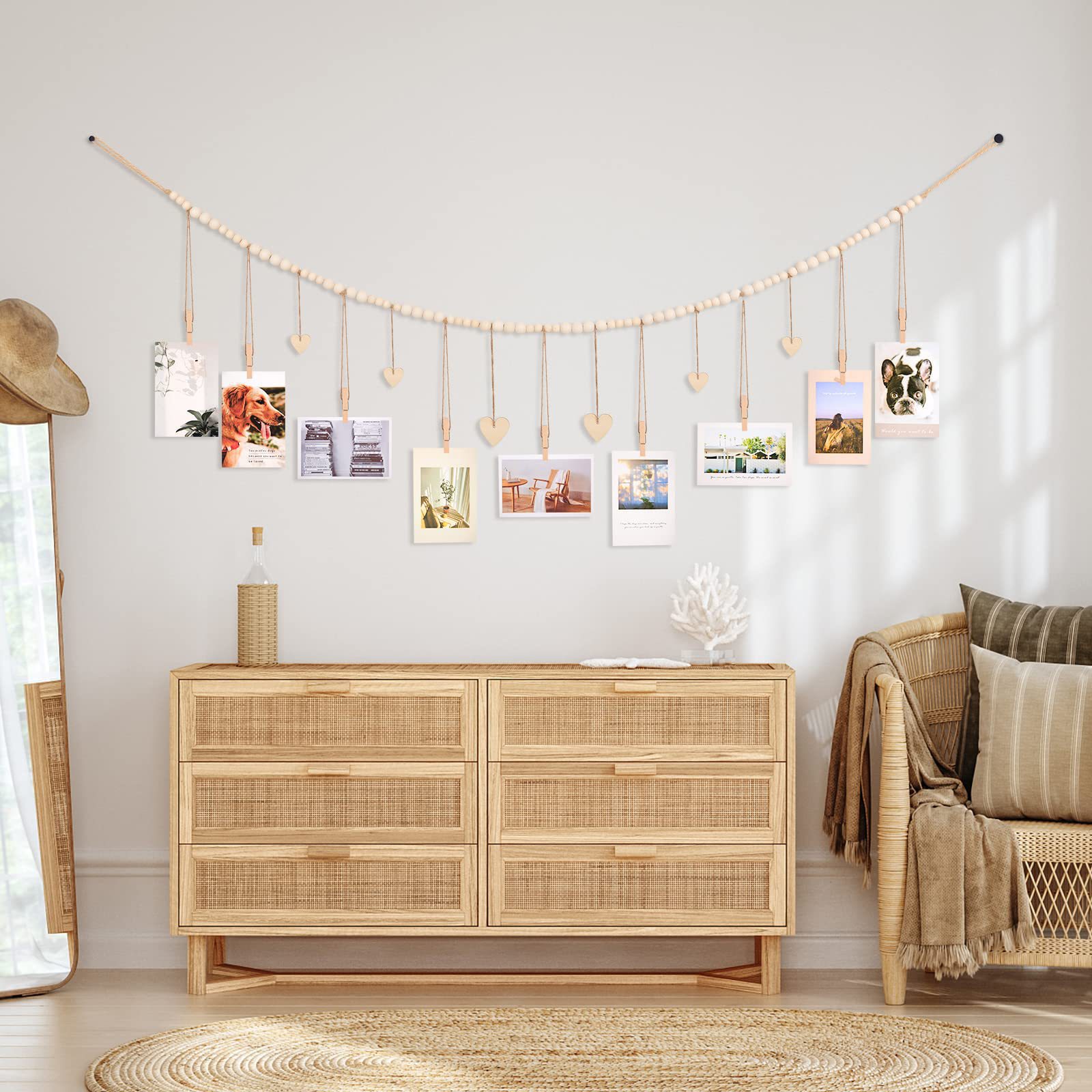 Hanging Photo Display Wall Dec - Frame Display Wood recensione e prezzo