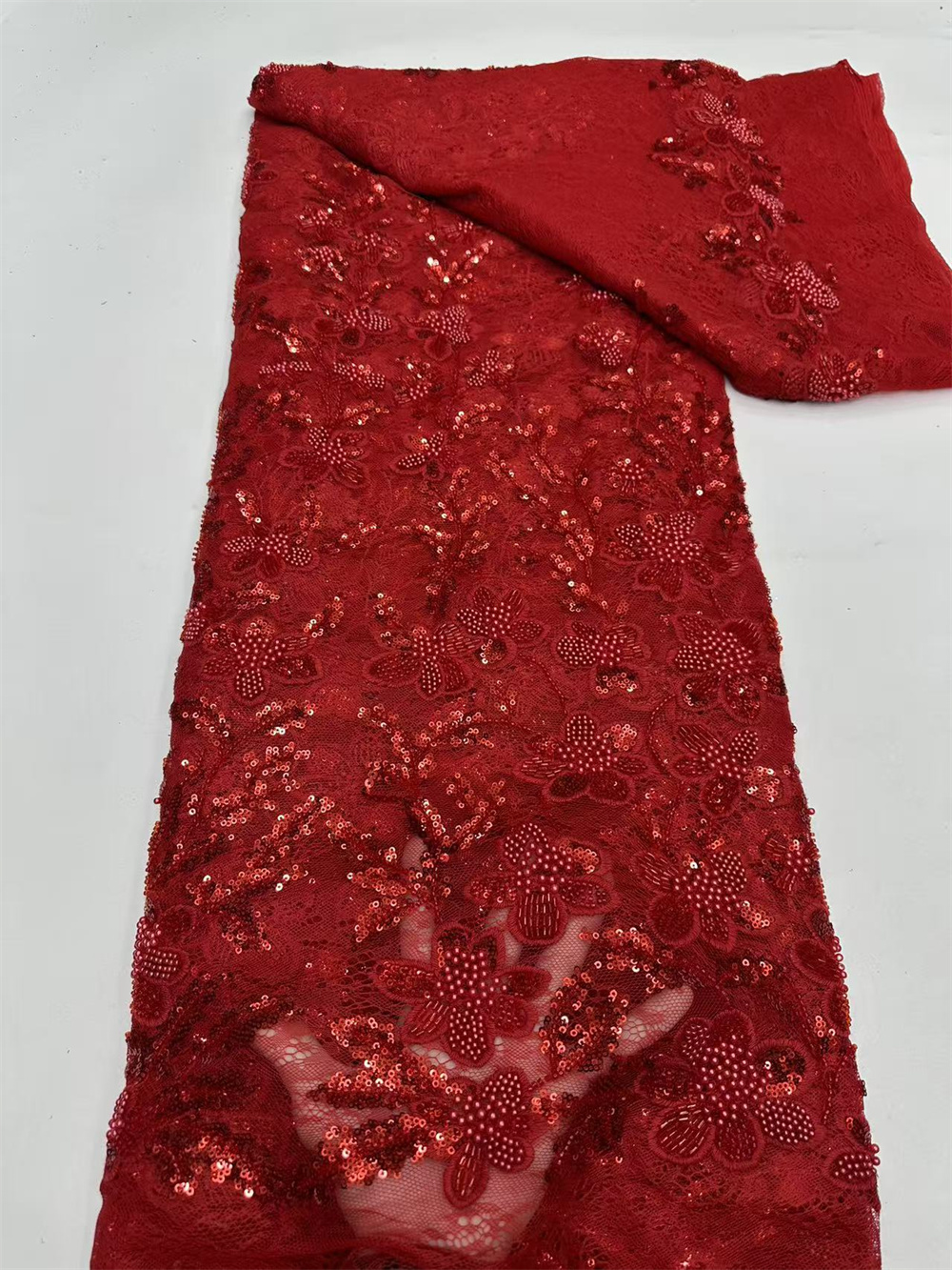 Luxury African Sequence Lace F - Embroidery Net Fabric recensione e prezzo