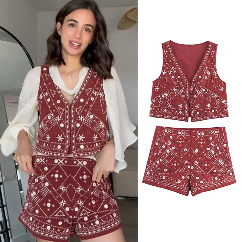 Y2k Set New Two Piece Women's  - Embroidery Uniforms recensione e prezzo