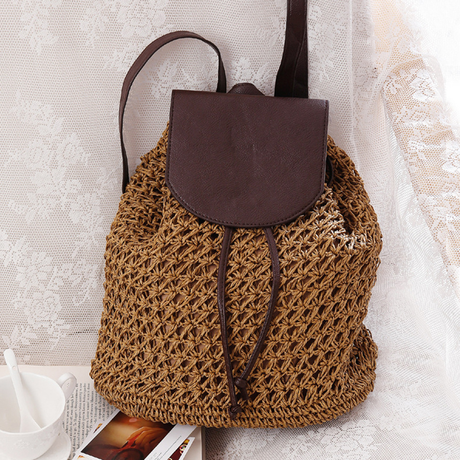 Summer's straw flip backpack n - Embroidery Bali recensione e prezzo