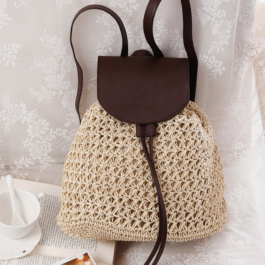 Summer's straw flip backpack n - Embroidery Bali recensione e prezzo