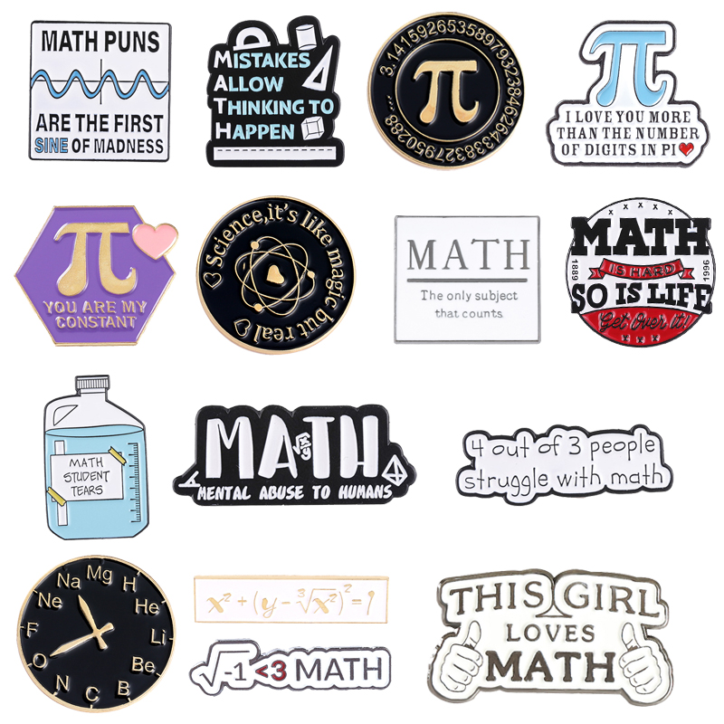 Creative Math Enamel Brooches  - Embroidery Love recensione e prezzo