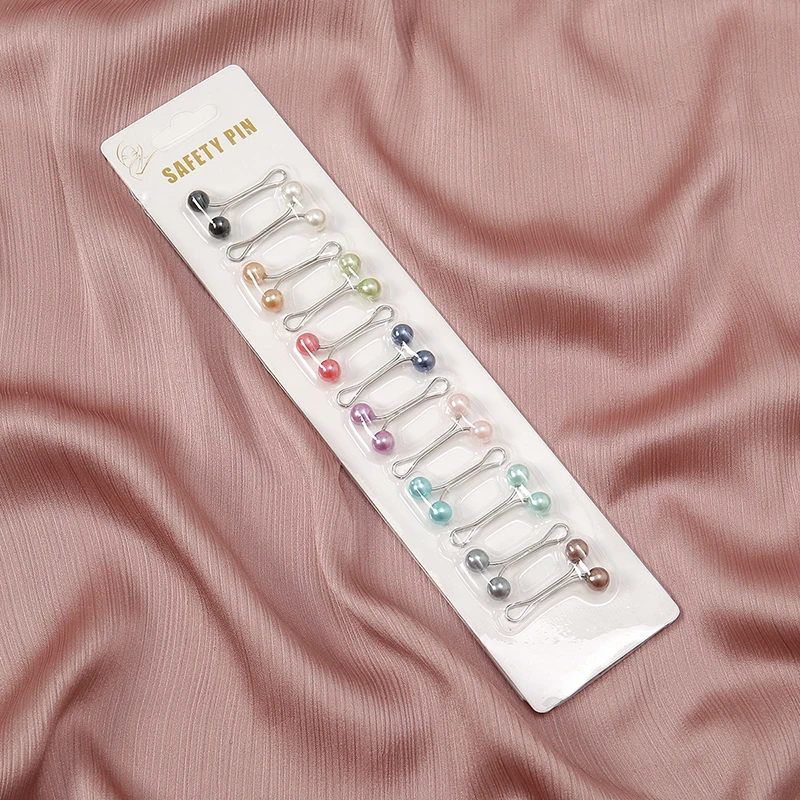12pcs/Bag Muslim Hijab Pins Sc - Embroidery Eyebrow recensione e prezzo