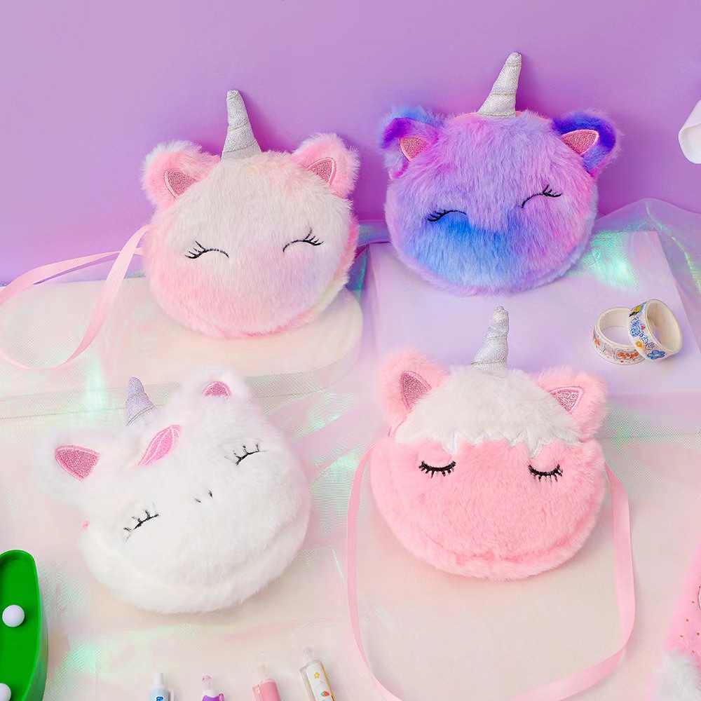 Kids Fashion Plush Shoulder Ba - Embroidery Wallet recensione e prezzo