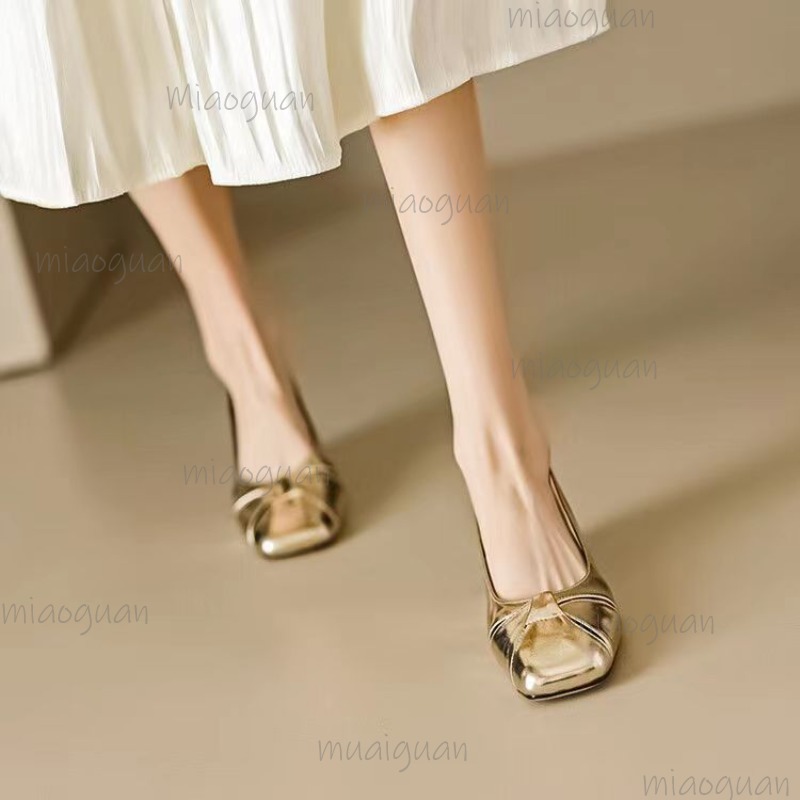 Cover Toe Low Heel Pumps Women - Embroidery Flat Shoes recensione e prezzo