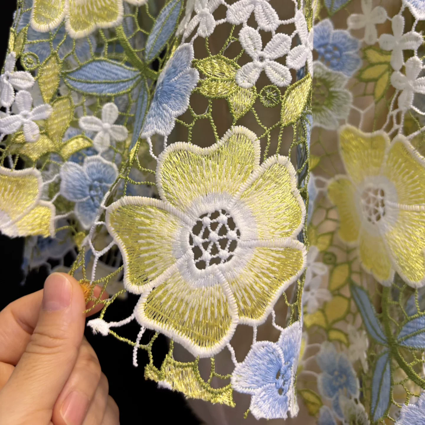 1yard Water soluble colorful f - Embroidery Net Fabric recensione e prezzo