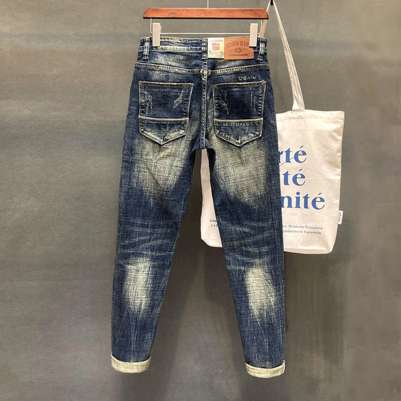 Designer Fashion Men Jeans Hig - Embroidery Effect recensione e prezzo