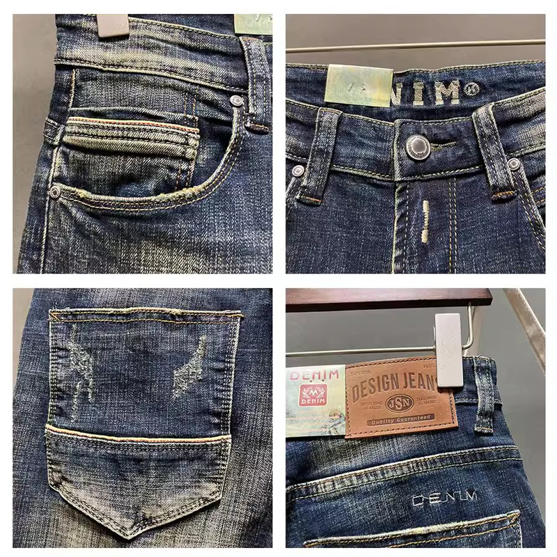 Designer Fashion Men Jeans Hig - Embroidery Effect recensione e prezzo
