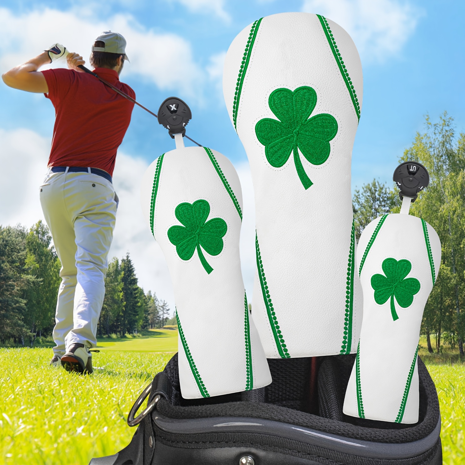 1pc/4pcs Golf Club Head Covers - Embroidery Designer recensione e prezzo