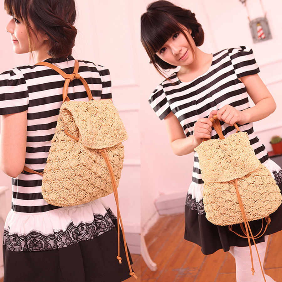 Summer's straw flip backpack n - Embroidery Bali recensione e prezzo