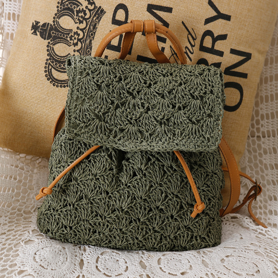 Summer's straw flip backpack n - Embroidery Bali recensione e prezzo