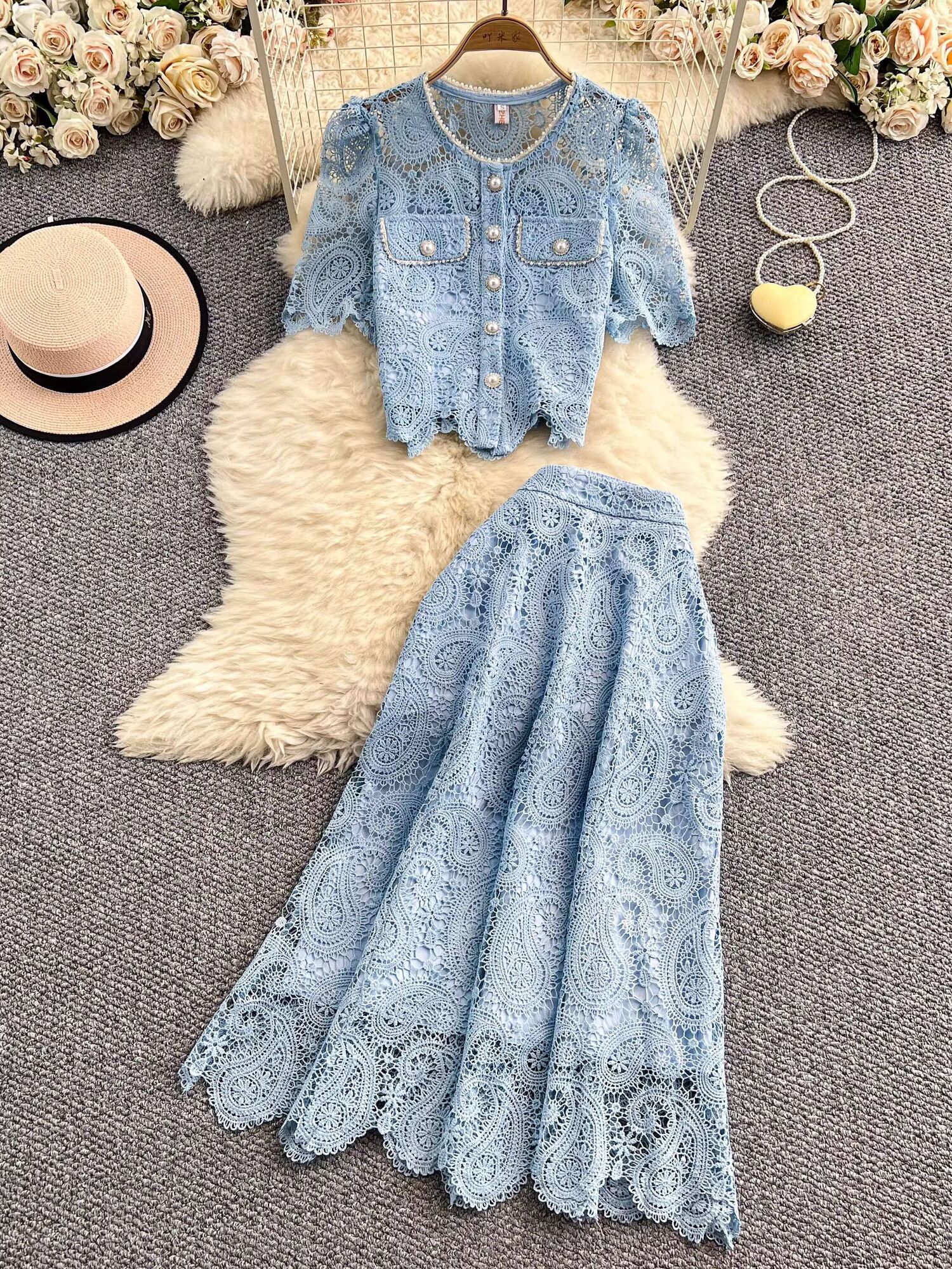 Elegant Pearl Long Dress Suits - Embroidery Uniforms recensione e prezzo