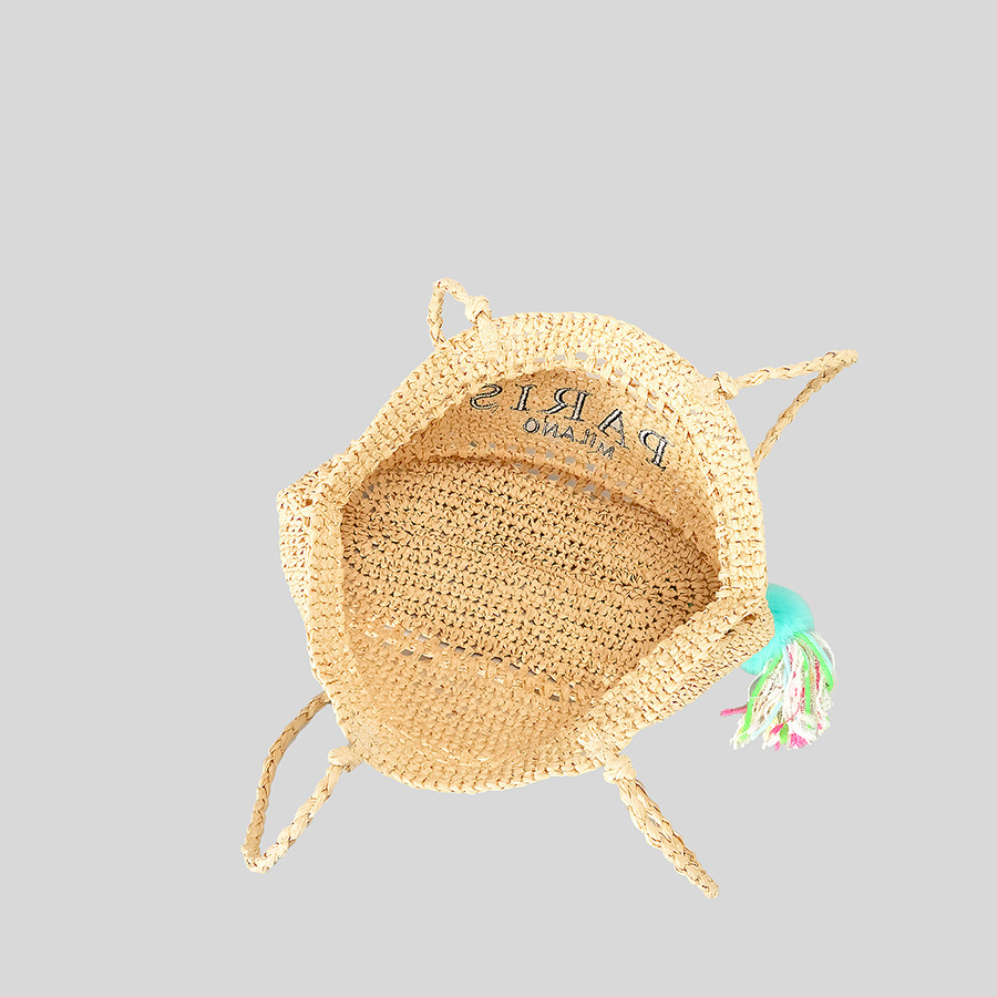 Casual Hollow Straw Tote Bag L - Embroidery Bali recensione e prezzo