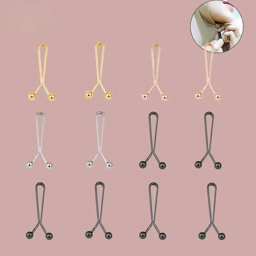 12pcs Women's Scarf Clips Hija - Embroidery Eyebrow recensione e prezzo