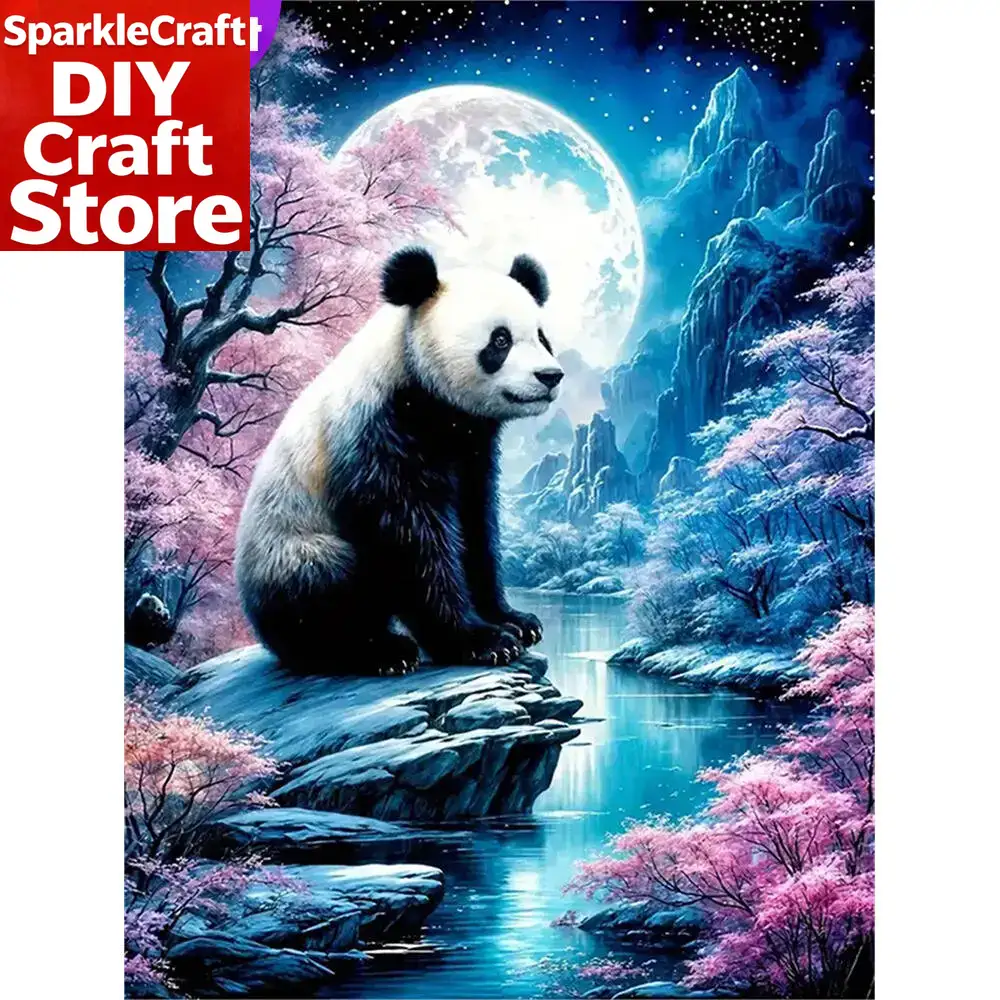 1PC frameless   Panda Diamond  - Embroidery For Beginners recensione e prezzo