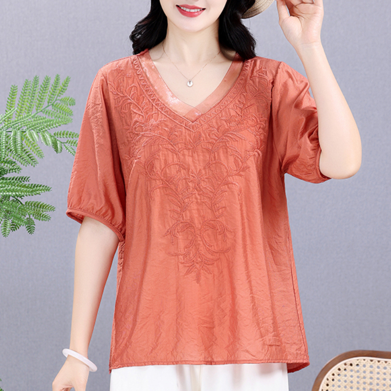 Summer Elastic Tee Shirt Solid - Embroidery Uniforms recensione e prezzo
