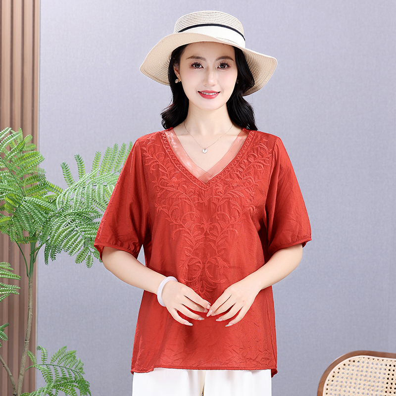 Summer Elastic Tee Shirt Solid - Embroidery Uniforms recensione e prezzo